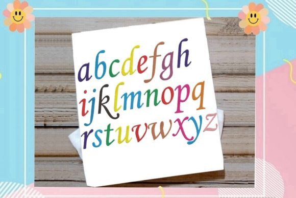 Adorable Lowercase Alphabet Monogram