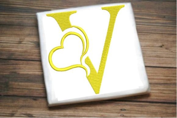 Beautiful V Letter Heart Alphabet Review