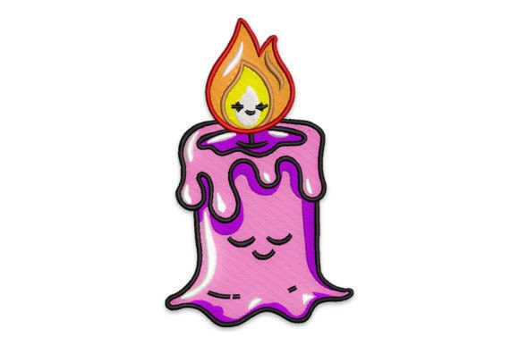 Cute Candle: A Whimsical Embroidery Design Review