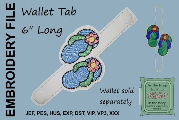Flip Flop Wallet Tab: A Designer's Review for In-the-Hoop Projects