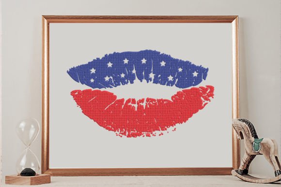 Grunge Distressed American Lips Review for Boutiques