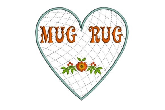 Heart Floral Mug Rug: A Designer's Review for Small Business Merch