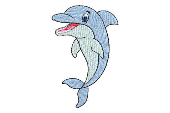 Light Blue Dolphin: A Whimsical Choice for Marine Decor