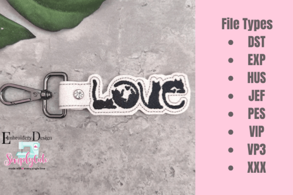 Love Cat ITH Snap Tab: A Sweet Gift for Crafters
