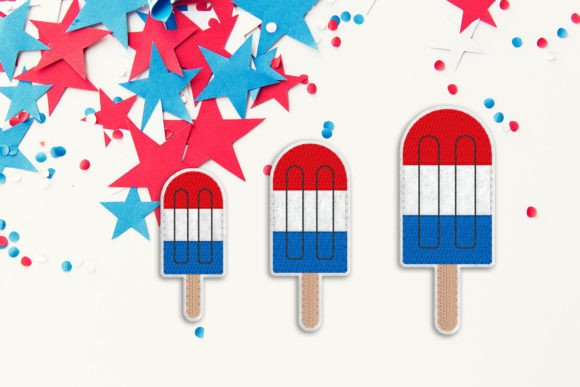 Patriotic Popsicle ITH Feltie Applique Review