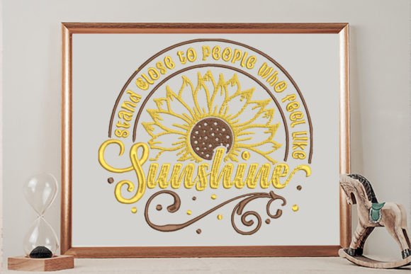 Review: Stand Close to People Sunflower Embroidery Design