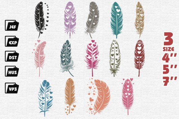 Set of 14 Feathers
