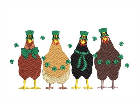 St.Patricks Day Chickens: A Designer's Review for Merch